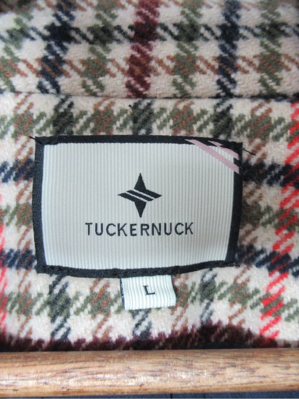 Tuckernuck Diana Wool Blend Blazer in Autumn Check Size Large